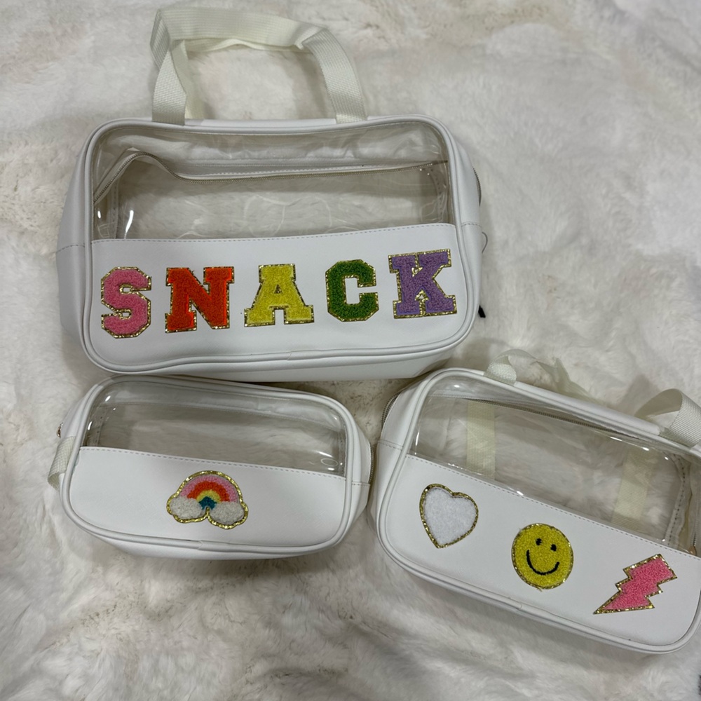 Set of three snack bags